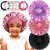 3pcs Satin Bonnets for Kids Sleeping, Cute Hair Bonnet with Scrunchies for Girls Curly Hair, C
