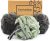 myHomeBody Large 70g Loofah Sponge, Bath Body Scrubber for Women, Men | Exfoliating Shower Pouf with Activated Charcoal – 2 Graphite Gray + 1 Sage Green, 3 Pack