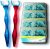 T.Smile Evolutionary Clean Dental Flossers, Kit of Refills Plus Mid-Length Handle (2 Handles + 200 Refills)