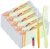 200 Set Disposable Toothbrushes with Toothpaste and Comb Individually Wrapped Bulk Disposable Travel Toothbrush Kit Soft Bristle Tooth Brush for Travel Hotel Home Charity Shelter Nursing (Bright)