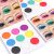 Yeweian 9 Colors Rainbow Eyeshadow Palette, High Pigmented Colorful Eyeshadow Makeup Palette, Bright Neon Eyeshadow Palette Lasting Waterproof Natural Eyeshadow Palette