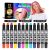 Mosaiz Hair Chalk for Girls and Boys, 12 Pcs Chalk Pens with Black and Brown Colors, Washable Temporary Hair Color for Kids, Teens and Adults, Birthday Gift, St Patricks Day Gifts for Girls and Boys