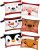 Zonon Christmas Canvas Cosmetic Bag with Zipper Portable, Small Makeup Bags Set Cute Santa, Reindeer, Snowman Purse, Pencil Case Bulk for Women Student Holiday Travel Christmas Xmas Party Gifts Supply