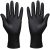 Hair Dye Gloves, Reusable Rubber Gloves, Professional Hair Coloring Accessories for Hair Salon Hair Dyeing (1 Pair, Large, Black)
