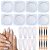 Artdone 8PCS White Chrome Nail Powder Metallic Mirror Effect Pigment Iridescent Aurora Glitter Mermaid Pearl Dust Kit for Gel Polish Art Decoration, Resin Craft????