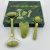 3 in 1 Pack Jade Face Roller and Gua Sha Set for Facial Massage and Skincare – Natural Stone Facial Roller Massager