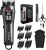 TCMKY Hair Clippers for Men Professional Hair Trimmer for Men – Cordless&Corded Barber Clippers for Hair Cutting & Grooming, Rechargeable Hair Trimmer Kit for Household(Silvery)…