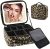RRtide Makeup Bag with Light up Mirror, Travel Makeup Case with Mirror and Lights, Lighted Cosmetic Train Case with 3 Color Settings, Make up Organizer Bag with Adjustable Dividers Brush Board