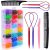 WSYUB Elastic Hair Bands, Hair Ties,2000pcs Rubber Bands for Hair, 24 Kids Girl Colors Hair Elastics &Ties accessories Set with Hair Tail Tools, Hair Combs and Elastic Rubber Bands Cutter