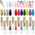 COOSA 12 Colors Painting Drawing Liner Pen Gel with Brush Nail Panting Polish Gel Nail Art Wire Drawing Gel for Line Drawing Nail Paint Pull Line Nail Art Decoration