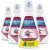 Crest 3D White Glamorous White Mouthwash, Alcohol Free Multi-Care Whitening Mouthwash, Arctic Mint, 16 fl oz (473 mL) – Pack of 4