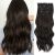 Su?? Exquisite Dark Brown Hair Extensions Clip in Long Synthetic Hair Extensions 20 inches Thick Hairpieces for Women