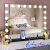 COOLJEEN 31.5×23.6 Large Hollywood Beauty Makeup Mirror with Bluetooth 18 LED Bulbs Large Lighting Cosmetic Vanity 3 Color Lighting Modes Makeup Mirror with USB Charging Port (Black, Bluetooth)
