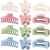 12 Pack Large Hair Claw Clips Flower Hair Clips for Thick Hair, Big Hair Clips Square Matte Strong hold for Thin Hair,Cute Hair Clips for Women, 3 Styles Claw Hair Clip for Thick Thin Hair