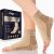 PhysFlex Compression Socks for Plantar Fasciitis, Achilles Tendonitis Relief – Ankle Compression Sleeve for Heel Spurs, Foot Swelling & Fatigue – Arch Support Brace for Everyday Use (Beige, Large)