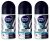 (Pack of 3 Bottles) Nivea INVISIBLE FOR BLACK & WHITE FRESH Scent Men’s Roll On Anti-perspirant Deodorant (Pack of 3 Bottles, 1.7oz / 50ml Each Bottle)