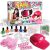Kid Nail Art Kit for Girls, FunKidz Nail Studio Kits Size 17.91Wx12.4L with Peelable Nail Polish Nail Dryer Teens Makeup Mani Pedi Set Spa Party Gift