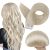 Full Shine Tape in Hair Extensions Human Hair 60 Platinum Blonde Tape Hair Extensions Real Hair 18 Inch Seamless Skin Weft Human Hair Extensions 50 Grams 20 Pieces