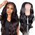 IUPin Body Wave Lace Front Wigs Human Hair Pre Plucked Bleached Knots with Baby Hair Glueless 4??4 Brazilian Virgin Lace Closure Human Hair Wigs for Black Women Natural Color 150 Density