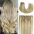 Honsoo Clip in Hair Extensions Real Human Hair, Balayage Hair Extensions Mixed Bleach Blonde 12inch 70g 7pcs Straight Silky Blonde Hair Extensions For Women Natural Hair