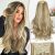 KooKaStyle Clip in Hair Extensions Thick Long Straight Hair Extensions Upgrade Soft Lace Weft Lightweight 7PCS Layered Hair Extensions Dirty Blonde Mixed Bleach Blonde 20Inch for Women