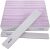 80/80 Grit Nail Files (24 Pack), Heavy Coarse Emery Boards for Acrylic Nails and Gel Nails, 80 Grits Double Sided Nail File Emory Professional Nail Filer Reusable Washable Manicure Square Gray