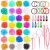 28 Colors Elastic Hair Rubber Bands with 25 Hair Styling Tools, 2000 Pcs Colorful Small Rubber Bands for hair with Hair Tie Cutter for Girls, Baby Toddler Hair Ties for Girls Hair Accessories Gifts
