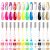 Nail Art Polish Set Gel Liner Nail Art Kit For Nail Design Polish Gel Art Paint For Nail 12 Colors Black White Gel Nail Polish Soak off Curing Requires 8ml with Thin Nail Art Brush