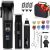 Roziapro Hair Clippers for Men Precise Close Cutting Beard Trimmer Rechargeable Barber Clippers Electric Nose Hair Trimmer Professional Hair Clippers Kit (Black)