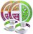 Portion Control Bariatric Plates and Bowls Set of 2 (4pcs Total) – Self-Measuring Plates and Bowls for Weight Loss, Gastric Bypass Surgery, LapBand, Diabetes and Healthier Diets, for Adults & Children