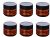 6PCS Plastic Amber Makeup Round Jars Pot with White Inner Liners and Black Lids Cosmetic Packing Vial Bottles Storage Holder Containers for Cream Lotion Facial Pack DIY Beauty Tool (60G/2oz)
