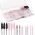 270 PCS Crystal Disposable Makeup Applicators Kit, Makeup Artist Must Haves Tools 100 Mascara Wands 100 Lipstick Applicators 70 Eyeliner Brushes with Organizer Box Christmas Gifts for Women