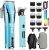 Zesuti Professional Hair Clippers for Men&Women with Beard Trimmer Set,Cordless 2 Adjustable Speeds Barber Hair Clipper Haircut Kit & T-Blade Trimmer USB Rechargeable Hair Cutting Grooming Kit