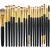 Makeup Brushes Pimoys Make up Brush Set 20 PCs Professional Face Eyeliner for Foundation Blush Concealer Eyeshadow Black