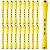 80 Pieces Hair Perm Rods Set Cold Wave Rods Hair Rollers Plastic Perming Rods Curlers for Hairdressing Styling (0.28 Inch, Yellow)