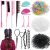 1512Pcs Hair Rubber Bands with Hair Loop Styling Tool, Colorful Small Hair Elastics with Hair Tie Cutter, Topsy Pony Tail Hair Tool, Hair Braiding Tools for Girls Kids Hair Styling Accessories Kit