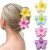 GQLV Flower Hair Claw Clips-4PCS Large Claw Clips for Thick Hair,Strong Hold Nonslip Hair Clips for Women,Hawaiian Flower Claw Clips,Cute Hair Clips,Banana Clip for Thin Hair,Hair Accessories for