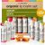 artnaturals Natural Organic Lip Balm Beeswax – (6 x .15 Oz / 4.25g) – Gift Set of Assorted Flavors – Chapstick for Dry, Chapped & Cracked Lips – Lip Repair with Aloe Vera, Coconut, Castor & Jojoba Oil