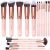 Makeup Brushes Makeup Brush Set – 16 Pcs BESTOPE PRO Premium Synthetic Foundation Concealers Eye Shadows Make Up Brushes set (Matte Pink)