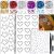 Face Glitter Body Glitter Gel with Face Heart Star Stickers, 6 Colors Makeup Glitter Hair Glitter Gel with Self Adhesive Heart Star Gems Rhinestone Stickers for Face, Hair, Body for Festival Makeup