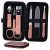 Manicure Set Nail Clippers Kit 6 Pieces in 1 Stainless Steel Professional Grooming Kits,Nail Care Tools Including Nano Glass Nail Shiner Buffer File Gift for Men Husband Boyfriend Parents Women Elder