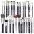 Bueart Design Pro makeup Artist Brushes Set 34Pcs Goat Hair Horse hair High end Professional Makeup Brush Set (34Pcs Matte Black)