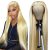 613 Blonde Lace Front Wigs Human Hair 13×4 180% Density Straight Lace Frontal Wig Human Hair Pre Plucked with Baby Hair HD Lace Front Wigs Human Hair for Black & White Women (30inch, blonde)