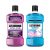 Listerine Total Care Fresh Mint Anticavity Fluoride Mouthwash for Adults and Smart Rinse Alcohol-Free Anticavity Sodium Fluoride Bubble Gum Mouthwash for Kids, Convenience Pack, 2 x 500 mL