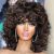 Kavsni Wig 70’s Curly Wigs for Black Women Large Bouncy Fluffy and Soft Natural Looking Afro Wig 60s Wigs??Brown??