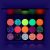 BADCOLOR UV Glitter Eyeshadow Palette Glow in The Dark – Neon Body Glitter Face Makeup Pallets for Women – Shimmer Color Pop Eye Shadow Products for Christmas