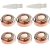 6PCS Replacement Heads For Finishing Touch Flawless Facial Hair Remover,Women Hair Removal Shaving Head First Generation(Gen 1)18K Rose Gold