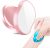 Crystal Hair Eraser, Magic Hair Eraser for Women and Men, Crystal Hair Remover Painless Exfoliation, Hair Removal Tool for Arms Legs and Back, Portable Mild Hair Remover, Reusable & Washable??Pink??