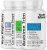 Youth & Tonic Shred Sculpt Lean 3 x Diet Pills w Water Weight Away & Cortithermo Shape & Bedtime Trim as Support for Metabolism Energy Cravings Water Retention Loss & Belly Bloating for Women & Men