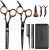 TASALON Hair Cutting Scissors Kit- All-in-1 Set of Hair Cutting Scissors – Professional Hair Shears, Thinning Scissor, Hair Comb, Neck Duster in Leather Bag -Haircut Scissor Kit